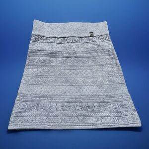 Neve piper Merino Wool Blend Skirt gray harbor elastic waist NWT $116 Medium